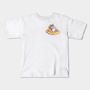 Cute Waffle Cat Kids T-Shirt